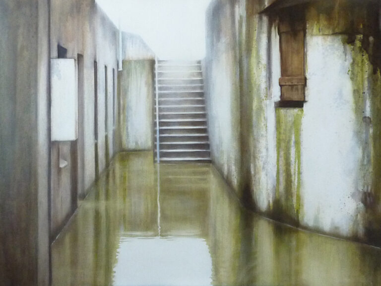 Middle Head, after rain (2013) 91 x 122cm oil on canvas